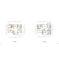 Maisons et villas légères à ossature acier, bâtiments postmodernes à deux étages, isolation thermique, ignifuges, écologiques, salle de bain