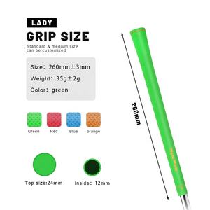 Empuñaduras de Goma Suave para Palos de Golf con Logotipo Personalizado, 35g, Duraderas, con Iones Negativos, Núcleo de 0.580, Exterior de 2 1/4 Pulgadas, Impermeables, Verdes, 265mm - Product Image 4