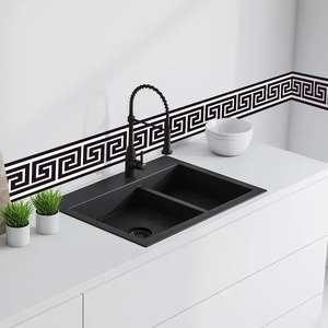 Strisce in PVC autoadesive battiscopa spazio tema parete decorativa <span class=keywords><strong>bordo</strong></span> <span class=keywords><strong>per</strong></span> la ristrutturazione della cucina orientamento trasversale - Product Image 3