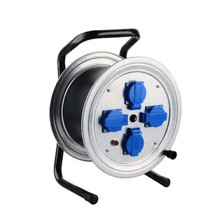 High Quality supply German 4 Sockets Power Cable Reel Machine