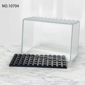 Boîte de présentation pliable en acrylique transparent pour blocs de construction, empilable, anti-poussière, pour figurines d'action - Product Image 3