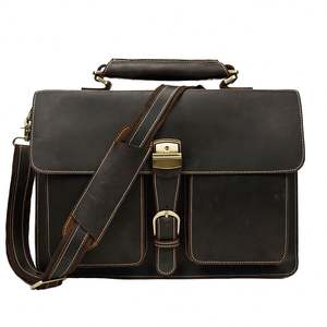 Porte-documents multifonctionnel en cuir pour ordinateur portable, mallette pour hommes - Product Image 1