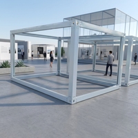 Structure en acier galvanisé robuste sur mesure pour maison conteneur mobile préfabriquée, usage extérieur et entrepôt, design moderne