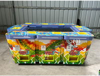 QIQU Haute Qualité Amérique Vente Chaude En Métal 55 pouces 8 Joueurs Nouveau Design Table De Poisson À Vendre