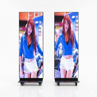 Afficheur LED d'intérieur P2.5 IP65 avec animation, contrôle intelligent Wi-Fi, écran miroir sur pied pour la publicité en magasin de détail