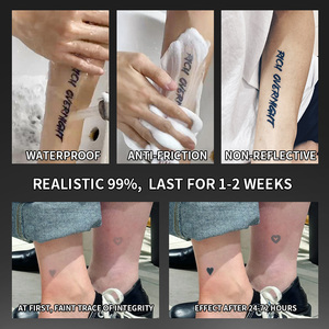 Juego De Tatuajes Temporales, <span class=keywords><strong>tatuaje</strong></span> semipermanente, resistente al agua, a prueba de sudor, dura 2 semanas, <span class=keywords><strong>tatuaje</strong></span> realista a base de hierbas antifricción para brazo - Product Image 5