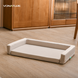 Venta caliente de lujo impermeable POE fibra de aire ortopédica cama para perros Mat cojín rectangular extraíble lavable cama para mascotas caja de moda - Product Image 6
