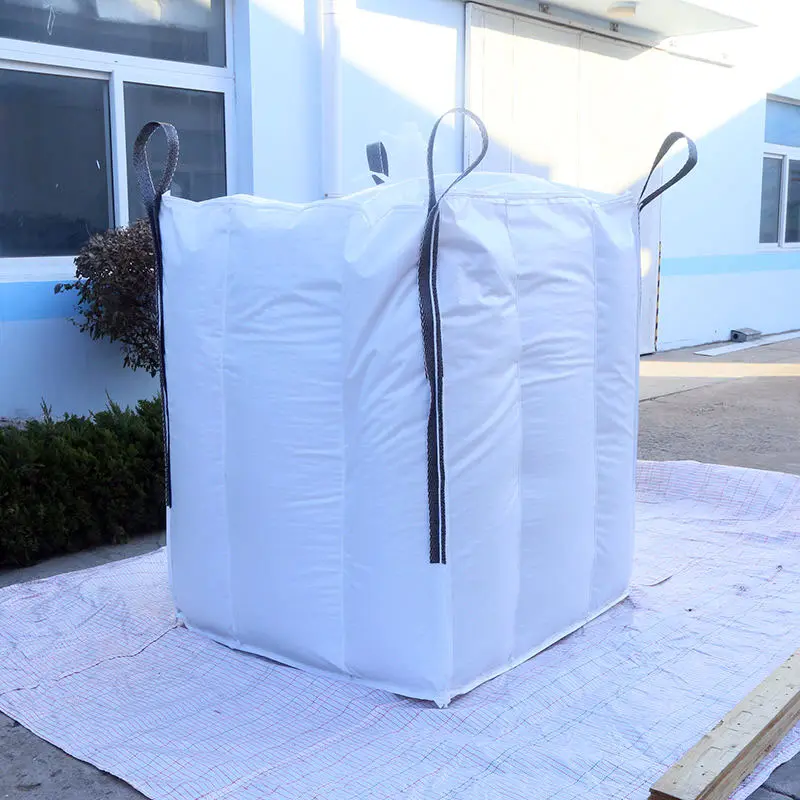 1 tonelada 2 toneladas precio Bigbag Super sacos 1000kg Pp gran granel Jumbo deflector Anti-Sift cuadrado FIBC bolsa para la venta