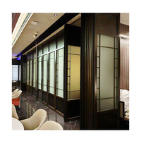 Système de cloisons pliantes en verre dépoli économique, cadre en aluminium sans cadre, cloisons de bureau au design moderne, marque Yiqi