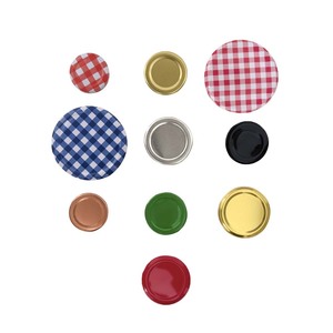 Couvercles métalliques à visser pour bocaux en verre, couvercles à visser pour bocaux Mason, couvercles pour bocaux nid d'oiseau - Product Image 2