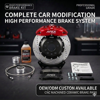 Kit de freinage haute performance usiné CNC, étrier 6 pistons OEM personnalisé pour la course, disque de frein rainuré pour voitures modifiées