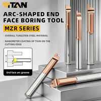 Outil d'alésage CNC MZR en carbure de diamètre réduit, adapté au fraisage et à la découpe sur les manches d'outils de tour, diamètre 4/5 mm