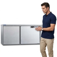 Banc de travail refroidi par air personnalisable avec -20 degrés ° Réfrigérateur C, doté d'un interrupteur à une touche pour le passage entre la réfrigération et la congélation.