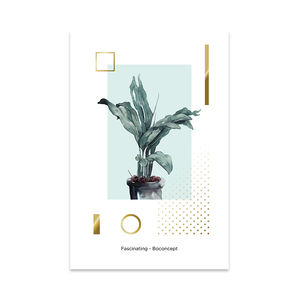 Venta caliente arte de la pared decoración del hogar <span class=keywords><strong>foto</strong></span> impresión <span class=keywords><strong>en</strong></span> <span class=keywords><strong>lienzo</strong></span> interior enmarcado <span class=keywords><strong>lienzo</strong></span> pintura hojas verdes - Product Image 2