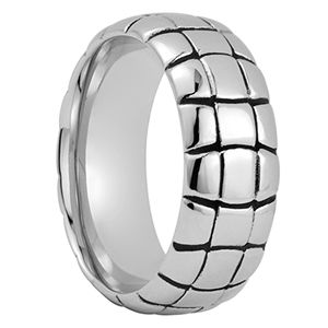 Anillos de boda de cobalto para hombre de concha de tortuga de 9MM - Product Image 1
