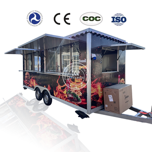 Chariot de restauration mobile 2025 pour poulet rôti, remorque alimentaire ronde entièrement équipée - Product Image 1