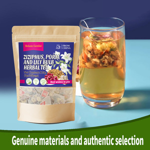 Tisane Artisanale Bio Premium de Ziziphus, Poria et Bulbe de Lys, 5g x 25 Sachets Pyramidaux – Favorise un Sommeil Réparateur et Soulage le Stress Nocturne - Product Image 1