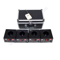 Sistema de disparo de fuegos artificiales fríos con control remoto, máquina de efectos para bodas, fuente recargable de 4 disparos con receptor y control remoto de chispas