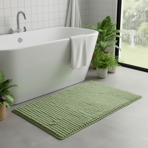 Tapis de bain vert sauge GENOVA (90x60cm) 18796 - Product Image 3
