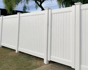 Clôture en PVC blanc de luxe Garde-corps à colonne carrée en polychlorure de vinyle avec plusieurs options de couleur Panneaux de clôture composites pour l'extérieur - Product Image 3