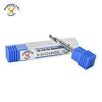 Fraises en bout à cannelure unique en carbure monobloc de Warrior 3.175/4/6/8mm pour le traitement de l'aluminium Outils de coupe personnalisés ODM/OEM