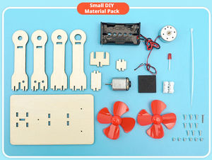 Générateur d'énergie éolienne STEM Kit expérience scientifique en bois enfants bricolage modèle jouets pour expérience scientifique - Product Image 5