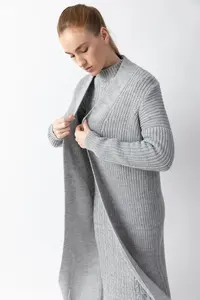 معطف ثلاثي فستان صوف برودة الطقس المناسبات الرسمية أو أنيقة محبوك يوميا عباية مفتوحة سيدة مكتب المرأة الشتاء دبي - Product Image 4