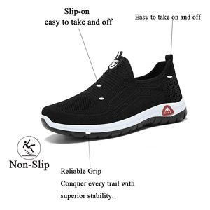 Scarpe da uomo slip-on in tessuto stile Pechino antico, senza lacci, antiscivolo, traspiranti, leggere, casual, sportive, primaverili, per il commercio transfrontaliero - Product Image 4