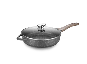 Gran oferta, cazuelas con revestimiento de piedra de granito antiadherente, cacerola, sartén Wok, ollas de cocina, juego de utensilios de cocina de aluminio fundido a presión - Product Image 4
