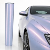 Film de protection de peinture (PPF) en gros avec logo personnalisé, film de changement de couleur TPU rose ciel étoilé doré moyen pour voitures de luxe