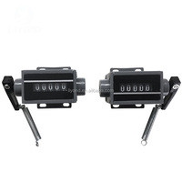 Contador Mecánico LYC180 con Carcasa Metálica, Reiniciable, en Sentido Horario/Antihorario, con Pantalla OLED para Panel Eléctrico