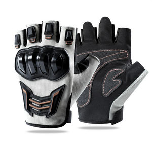 Guantes de Motocicleta Transpirables de Medio Dedo para Hombre y Mujer, con Protección Rígida en los Nudillos, Antideslizantes, Personalizados, para Ciclismo, Carreras y Seguridad - Product Image 2
