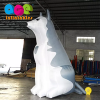 Loup géant gonflable décoratif d'extérieur personnalisé et robuste à vendre