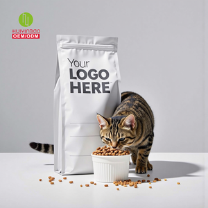 Sacs Mylar personnalisés 3.5 emballage avec boîte imprimée 3.5G découpés pour mon logo holographique vente en gros forme chien 20Lb sac de nourriture chaude pour animaux de compagnie - Product Image 2