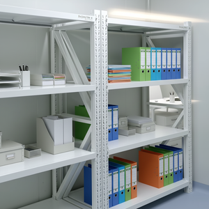 Estanterías de Almacenamiento Totalmente Metálicas con Vigas Ajustables, Solución Optimizadora de Espacio para Cuartos Traseros de Tiendas y Salas de Suministros de Laboratorio - Product Image 4