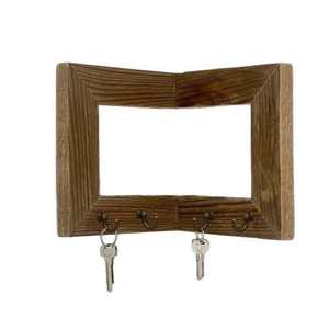 Solid Wood Wall Mounted Corner Rack Square <b>Key</b> Coat Hook Entryway Bedroom Simple <b>Hanger</b> Durable No Drilling Required - Product Image 5