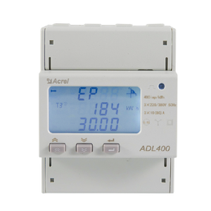 عداد طاقة متعدد الوظائف ثلاثي الأطوار Acrel ADL400-C يثبت على قضبان DIN مع شاشة LCD وواجهة RS485، دقة من الفئة 0.5 لأنظمة إنترنت الأشياء، تصنيف 5 أمبير - Product Image 1