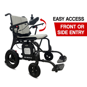 Silla de Ruedas Eléctrica Portátil de Fibra de Carbono KSMED KSM-507, Motor sin Escobillas de 500 Watts, Plegable, Ultraligera, Capacidad de Carga de 160 kg - Product Image 2