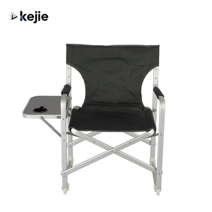 Kejie Wholesale Custom Portable Metal Aluminum Folding <b>Chair</b> Modern Design <b>Director</b> <b>Chair</b> for Office & Beach Use Fabric <b>Covered</b> - Product Image 1