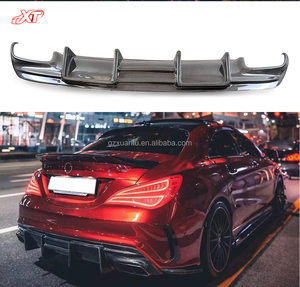 Diffusore in Fibra di Carbonio Stile FD W117 per <span class=keywords><strong>Mercedes</strong></span> Benz CLA45 200 C117 Sport 2014-2019, Spoiler Posteriore per Paraurti - Product Image 1