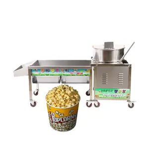 Automatic American hand-fried spherical popcorn machines/gas commercial popcorn making machine