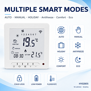 Termostato WiFi inteligente Diseño moderno PC + ABS 220V/230V Control de habitación de calefacción programable para el hogar o el hotel - Product Image 3