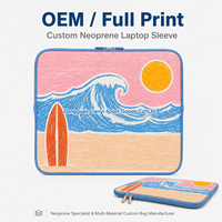 Étui pour ordinateur portable en néoprène avec fermeture éclair et couche intérieure douce, personnalisé, 16 pouces, pour cadeaux de salon professionnel, fabrication sur mesure