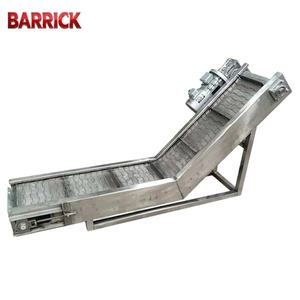 Modulaire emmerliftband van roestvrij staal, food grade, voor het heffen van fruit en het transport van hellende materialen - Product Image 3