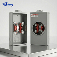 Base de compteur électrique monophasé carrée en acier inoxydable de qualité supérieure 200A