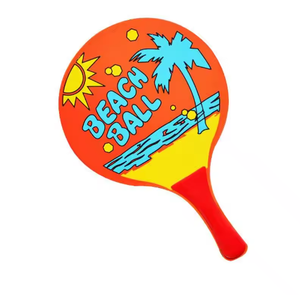 Ensemble de jouets de plage colorés personnalisés, raquettes de plage en bois et ensemble de raquettes de tennis, amusement en plein air - Product Image 5