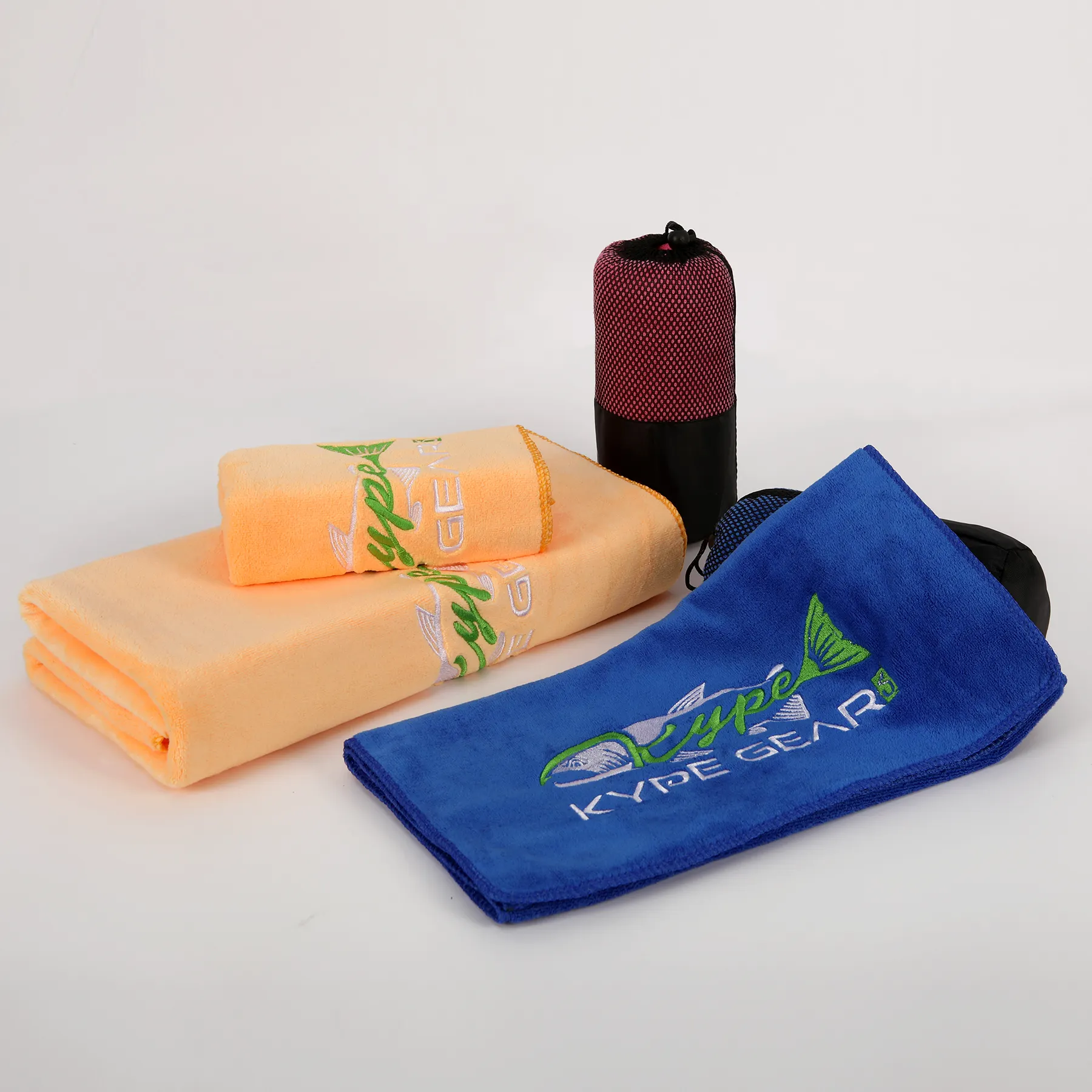 Microfiber towel set high-quality 500gsm sports towel OEM embroidered label letter training fitness Gym Yoga towel