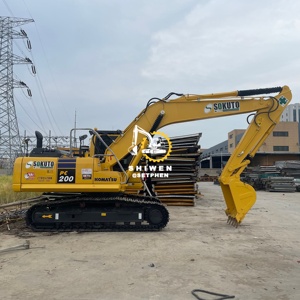 Excavadora Hidráulica Usada Komatsu PC200 de 20 Toneladas, Bien Mantenida, para Movimiento de Tierras, Máquina de Segunda Mano, PC130 PC350 PC220 - Product Image 2