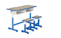 Table et chaise d'école, tables et chaises d'étude d'étudiants universitaires, bureau et chaise d'école mobilier scolaire