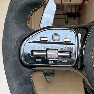 Accessoires de voiture, volant en daim, fibre de carbone, W218 W213 W211 W212 W204 W205 Classe G E300 <span class=keywords><strong>S</strong></span> C A Benz <span class=keywords><strong>Mercedes</strong></span> - Product Image 3